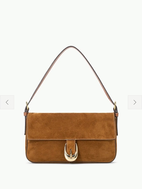 STAUD Handbags - STAUD HARLOW BAG TAN SUEDE